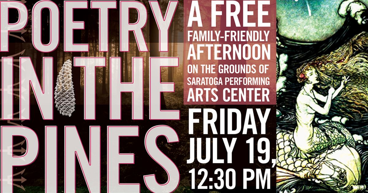 One week til Poetry in the Pines!!! Have you registered for your FREE tickets to this family-friendly afternoon of mermaids, pirates and The Tempest at SPAC? All the details here - buff.ly/2G8tTtS