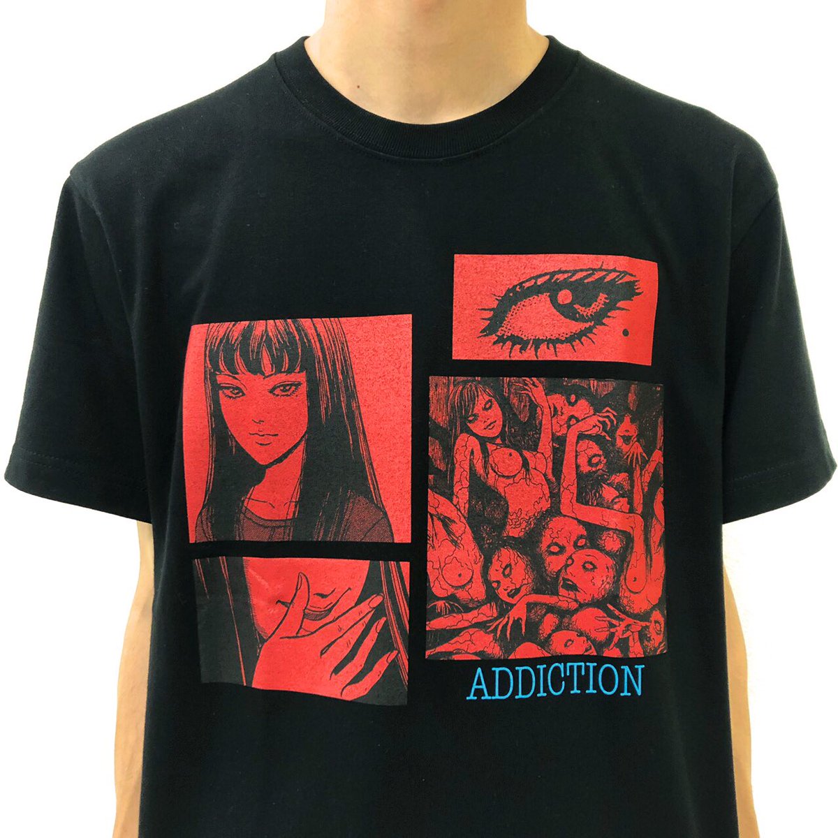 Re Shazam Official 伊藤潤二 Re Shazam 富江tシャツ 自分のこの美しさを形にして残したいの 永遠のものにしたいのよ 目元 口元 手元 どこを切り取っても富江 血さえも美しい 7月日 土 より Junjiitofficial Popupstore紀伊國屋書店