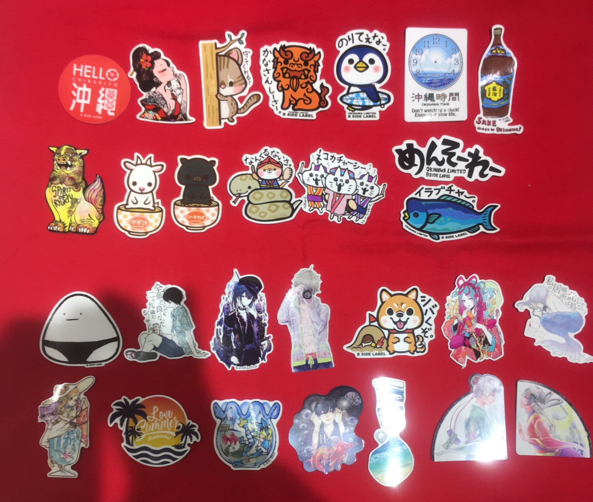 ステッカー屋 B Side Label 本日から3日間沖縄県で宣伝販売行っています 場所は東急ハンズ浦添西海岸店様です ご当地 ステッカーや夏企画のステッカーをはじめたくさん持ってきてますので皆様ぜひぜひ来てください T Co Efarwrllfc Twitter