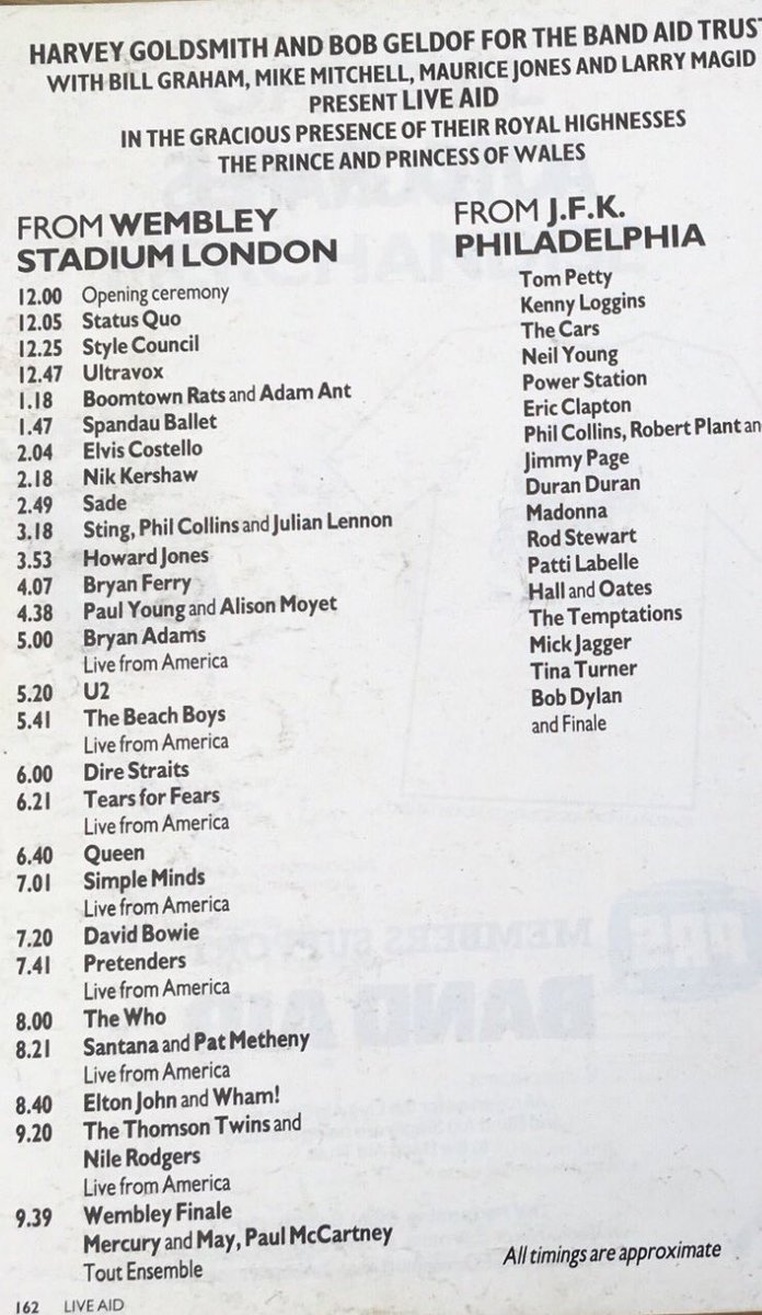 AndyOliver6's tweet image. #LiveAid 34 years ago today spent the afternoon with fingers on the play record buttons on the VHS video recorder..