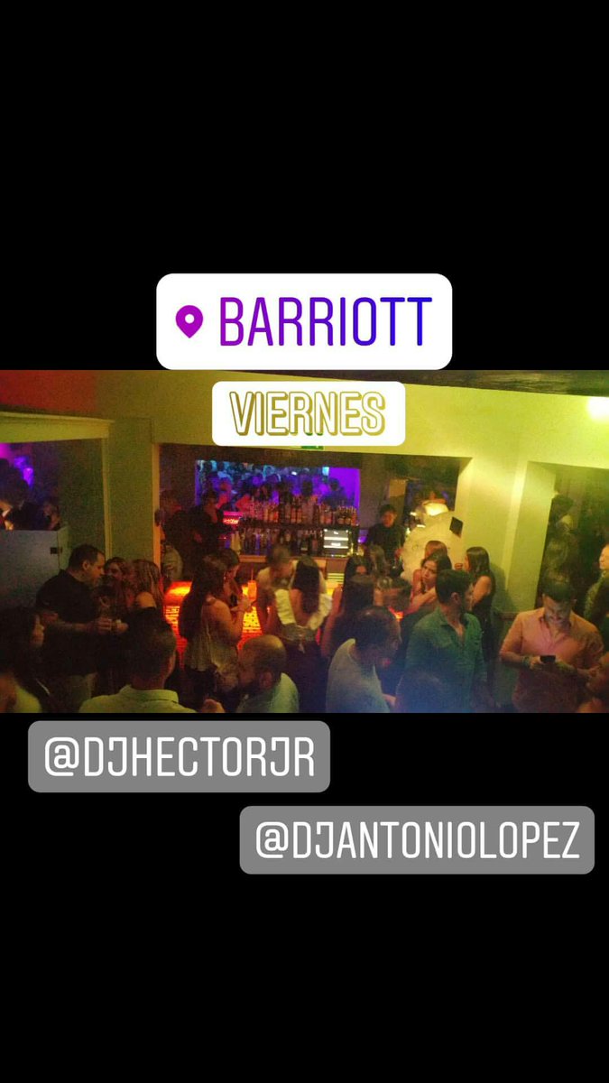 djhectorjr's tweet photo. La rumba más exclusiva de Caracas solo in @barriott con la mejores mezclas de @djantoniolopez ft. @DJHectorJr Just for you!!!
#Rumba #Barriott #RumbaBarriott #Disco #VIP #Viernes #Friday #YaTuSabes #Musica #Mezclas #Mix #DJ #DJHectorJr #Ccs #Vzla #Tonight #LoMaximo #LoMejor https://t.co/o5gSnSGE0p
