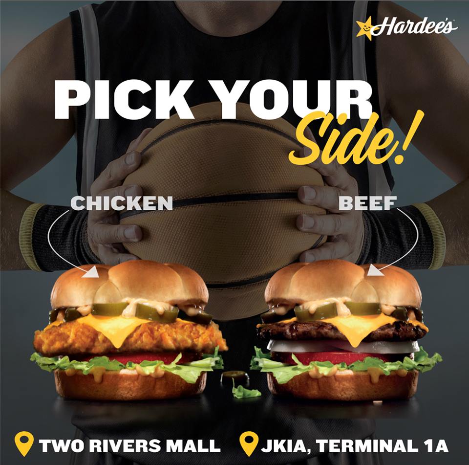 HardeesKenya's tweet photo. The ‘Hand-Breaded Jalapeño Chicken’ or ‘Chargrilled Jalapeño Beef’… whichever side you pick, you’re in for a treat! 😎⭐🍔⭐🍔⭐😋

Locations: 🏨 #TwoRiversKE ✈️ #JKIATerminal1A (24hr)

🛵 Deliveries by @UberEats >> https://t.co/9f7VTJ9xRS

♥#Weekends ♥#Burgers ♥#HardeesKenya https://t.co/1X7XiUyalb