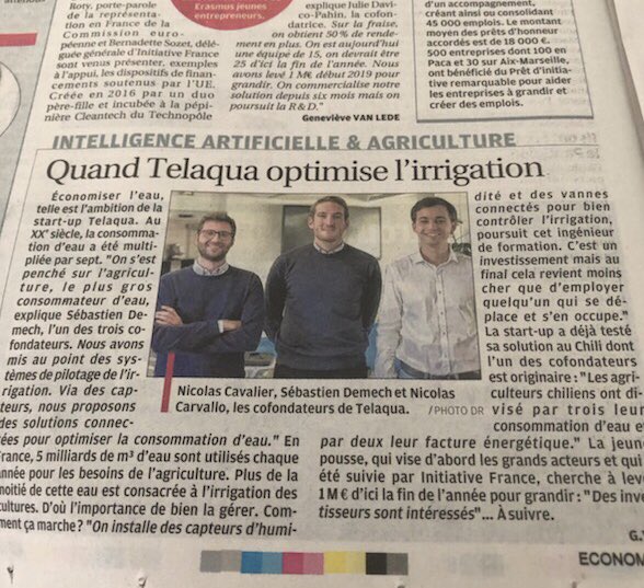 Amdn_C_R's tweet photo. Congrats @Telaquatwt going from strength to strength! #startup #AI #agritech https://t.co/FgVWtpsSsB