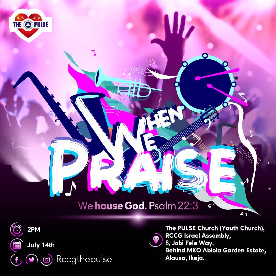 Timmss_o's tweet photo. Guyssss Something Special Happens WHEN WE PRAISE GOD. You’re invited to this awesome praise concert happening at my church @rccgthepulse tomorrow 14th July by 2pm. It’s going to powerful! God bless you as you come ♥️ #whenwepraise #rccgthepulse https://t.co/pgFvFa9VRN