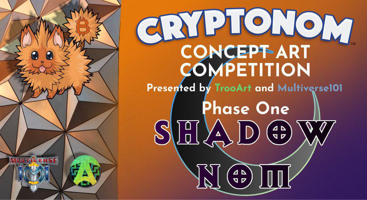 TrooA's tweet photo. Check out these awesome submission for shadow nom character Cryto-noms art competition presented by #Trooart and #Multiverse101 
submission closes 13th july 12pm UTC time

check these beauties *** https://t.co/h5Ma09oCxK ***

Troo Art backing art with #Enjin https://t.co/3MuMgubam0