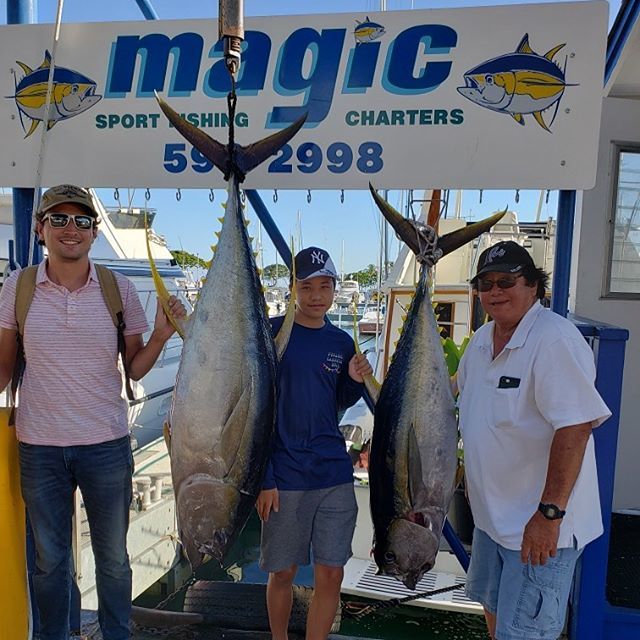 MagicFishingHI's tweet photo. Tunas!!!🐟🐟🎣 #fishinglife #magicsportfishing #deepseafishing #sportfishing #hawaiisportfishing #fishing #fishingoahu #oahufishing #oahusportfishing #hawaiifishing #weareward #kewalos #kewalobasin #oahu #hawaii #waikiki #pelagic #pelagicgear #pelagicha… https://t.co/wW3PvtpGo5 https://t.co/ILOmi4K4sM