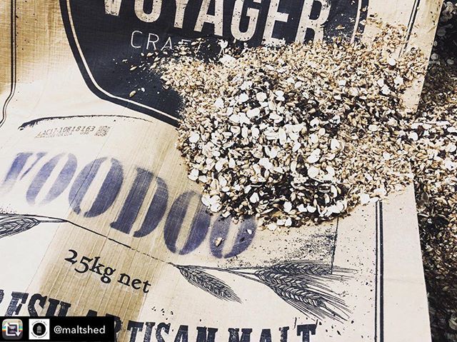 Repost from <a href="/maltshed/">Malt Shed</a> - Voodoo, we use voodoo. New seasonal ale coming soon #voyagercraftmalt #maltshed #visitwangaratta #brewday #askforindiebeer #darkbeers