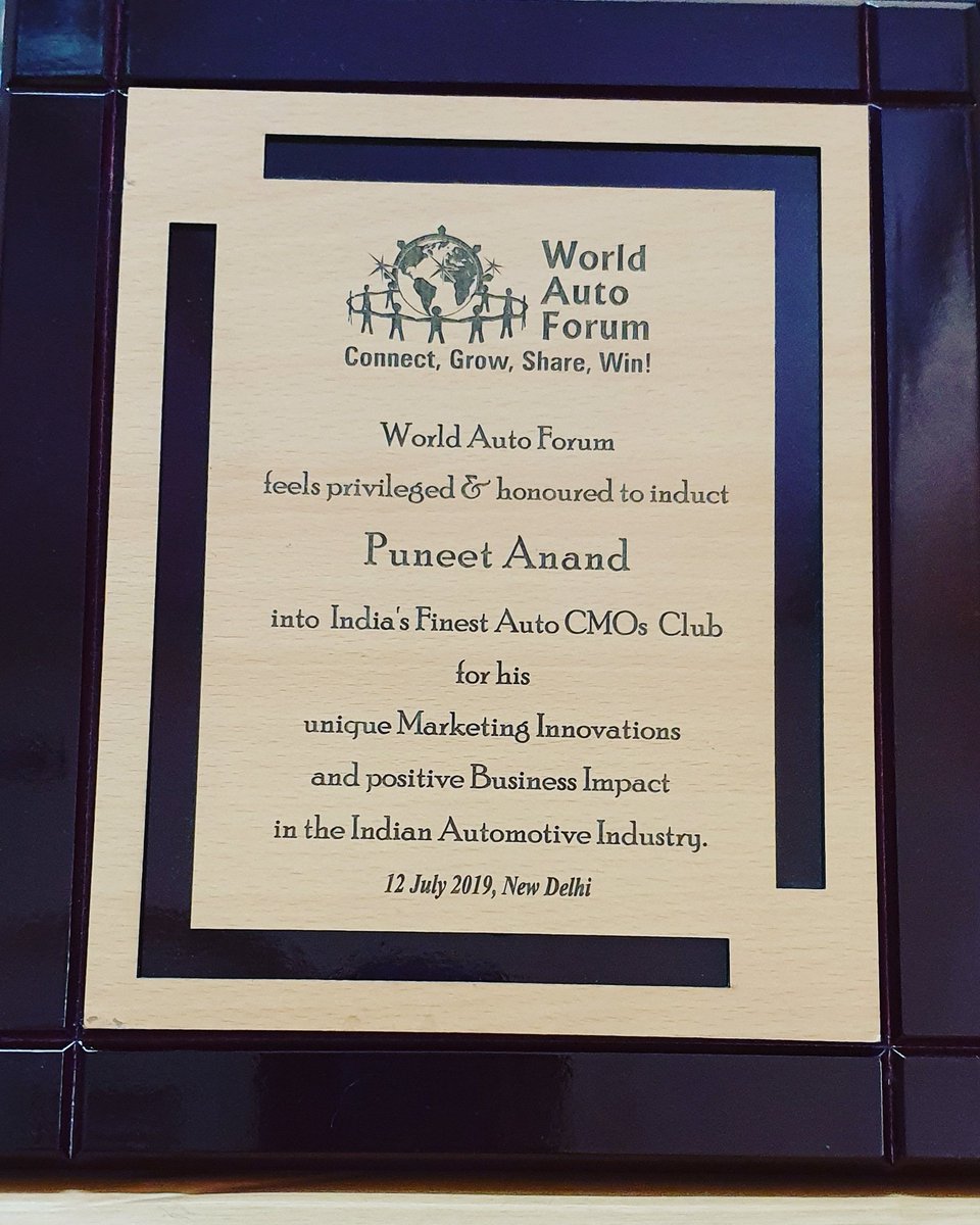 AnPuneet's tweet photo. Excited to be a part of a "New Club" ! #worldautoforum #waf https://t.co/T96a8cpBKa