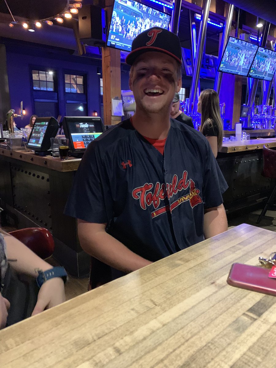 Braves taking full advantage of the opportunity to celebrate on a weekend.