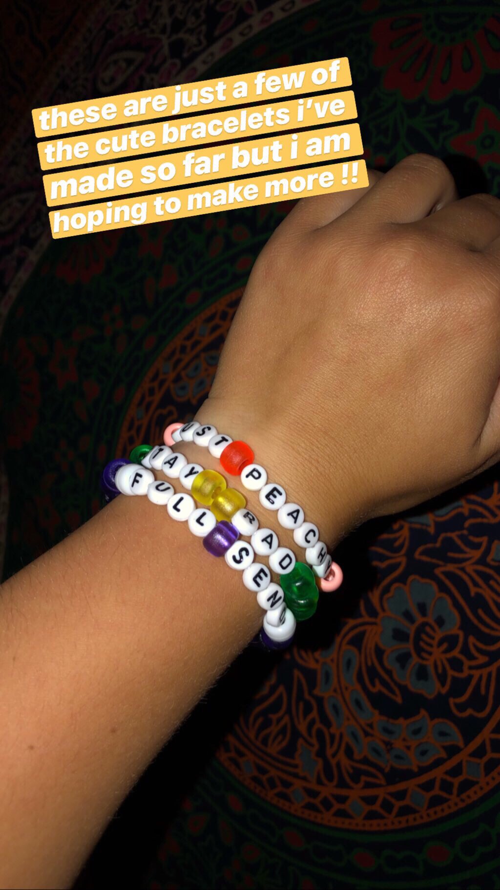 Funny letter shop bracelets