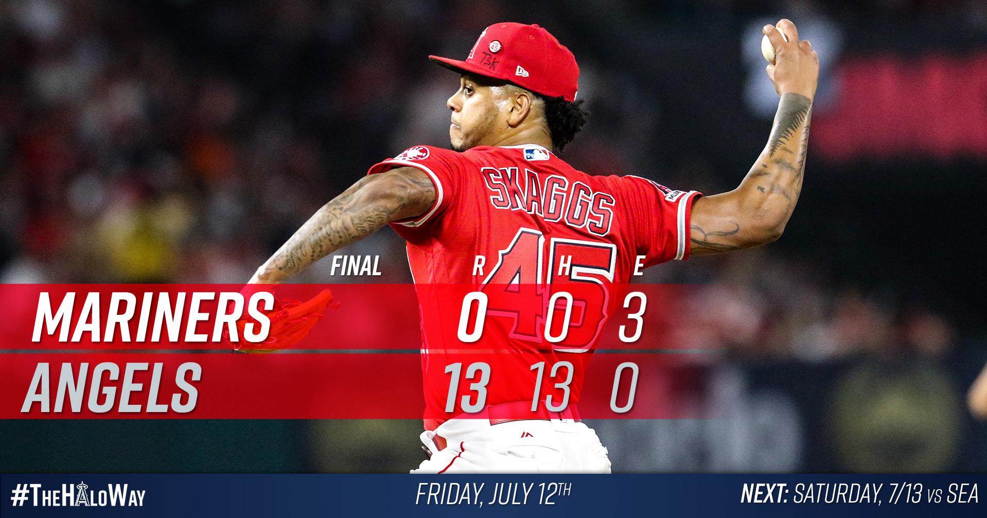 Angels pitchers combine for no-hitter on night honoring Tyler