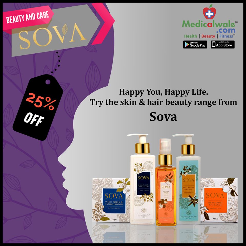 Medicalwalecom's tweet photo. Sova - A promise to seed goodness, nourishment and unequivocal beauty into your everyday life.
Download app- https://t.co/MOfWdGdGbI
#Medicalwale #Sova #SovaCare #Skincare #HairCare #Lotion #Lifestyle #Shampoo #Products #Gel #HairOil #Conditioners #Hygiene #Cream #BodyCare https://t.co/iZzWehKnYy