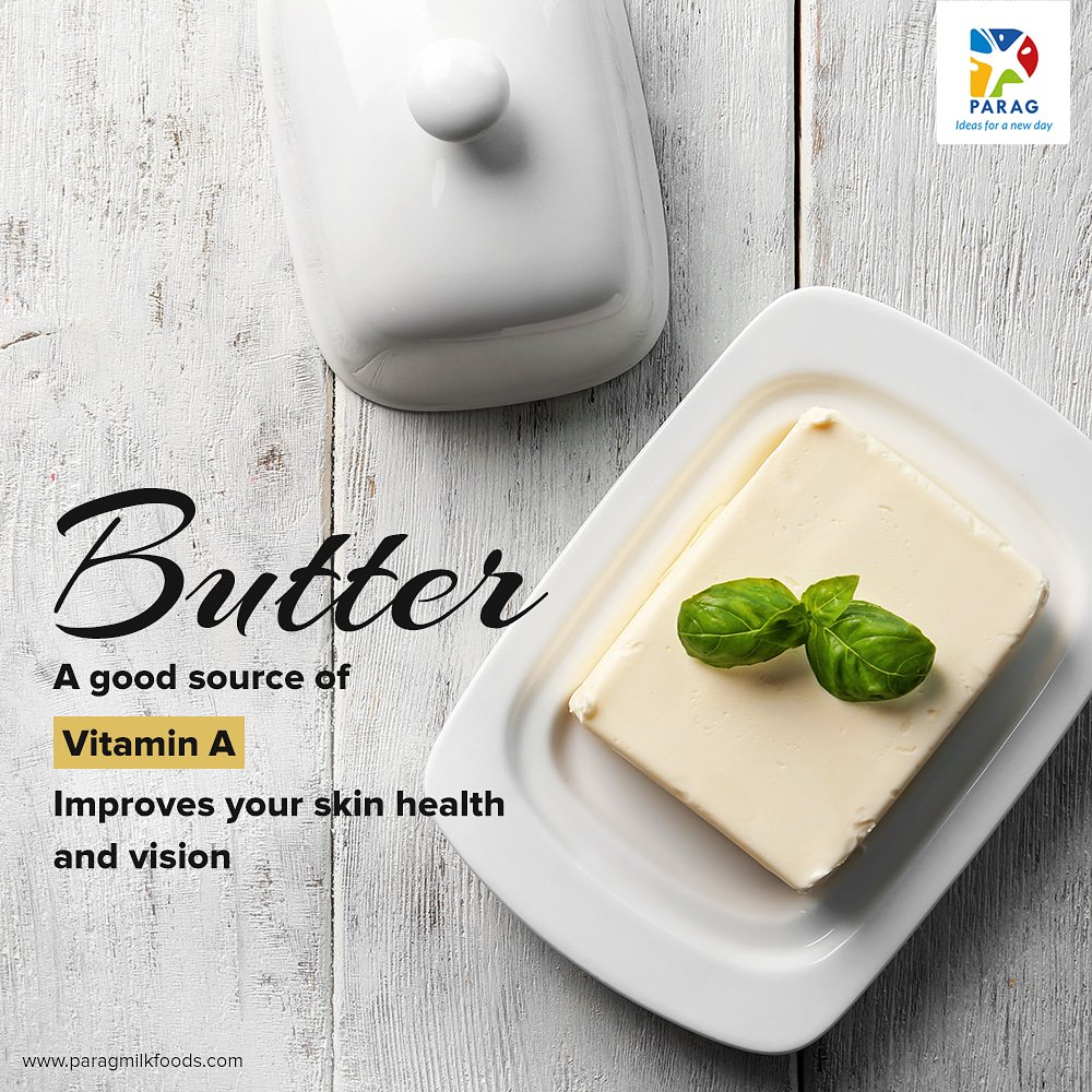 ParagMilkFoods's tweet photo. A single tablespoon of butter has as much as 11% Vitamin A. It is a fat-soluble vitamin good for skin health, immune function, and healthy vision.

Source - https://t.co/CwgAH1hN35

#ParagMilkFoods #Butter #VitaminA #Skin #Butterlove #FatSoluble https://t.co/dKt9GcD6c6