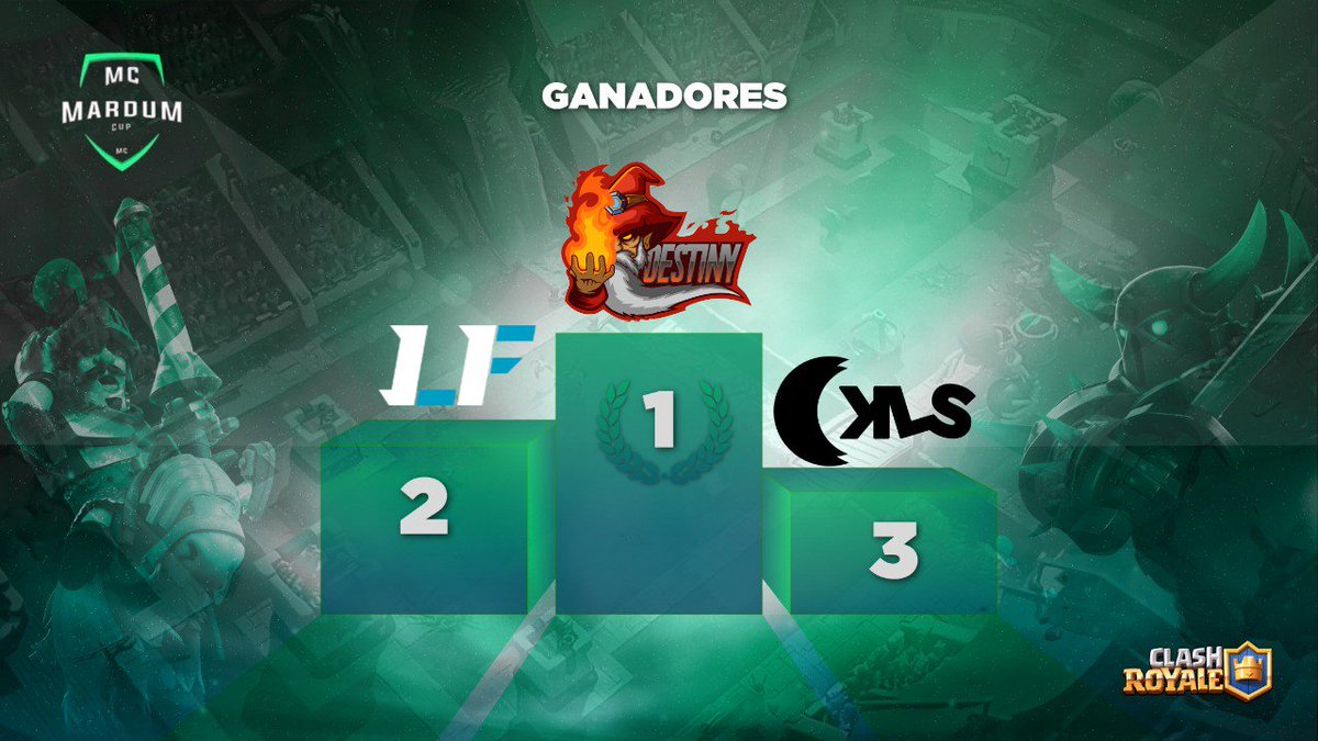 ¡Felicidades!

🥇 @DestinyGamingCR
🥈 @LightFamily_CR
🥉 <a href="/SKSeSport/">SKS eSport</a>