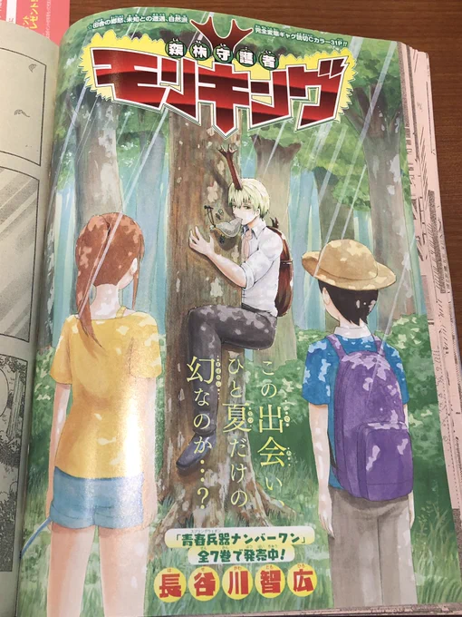 今週号ジャンプの読切、「森林守護者モリキング」がマジで面白い。
長谷川君が青春兵器ナンバーワンや焼野原塵でも見せた「何考えてんだこいつ…!?」って予測不能のギャグセンスが更に進化している。
是非連載して欲しい。 