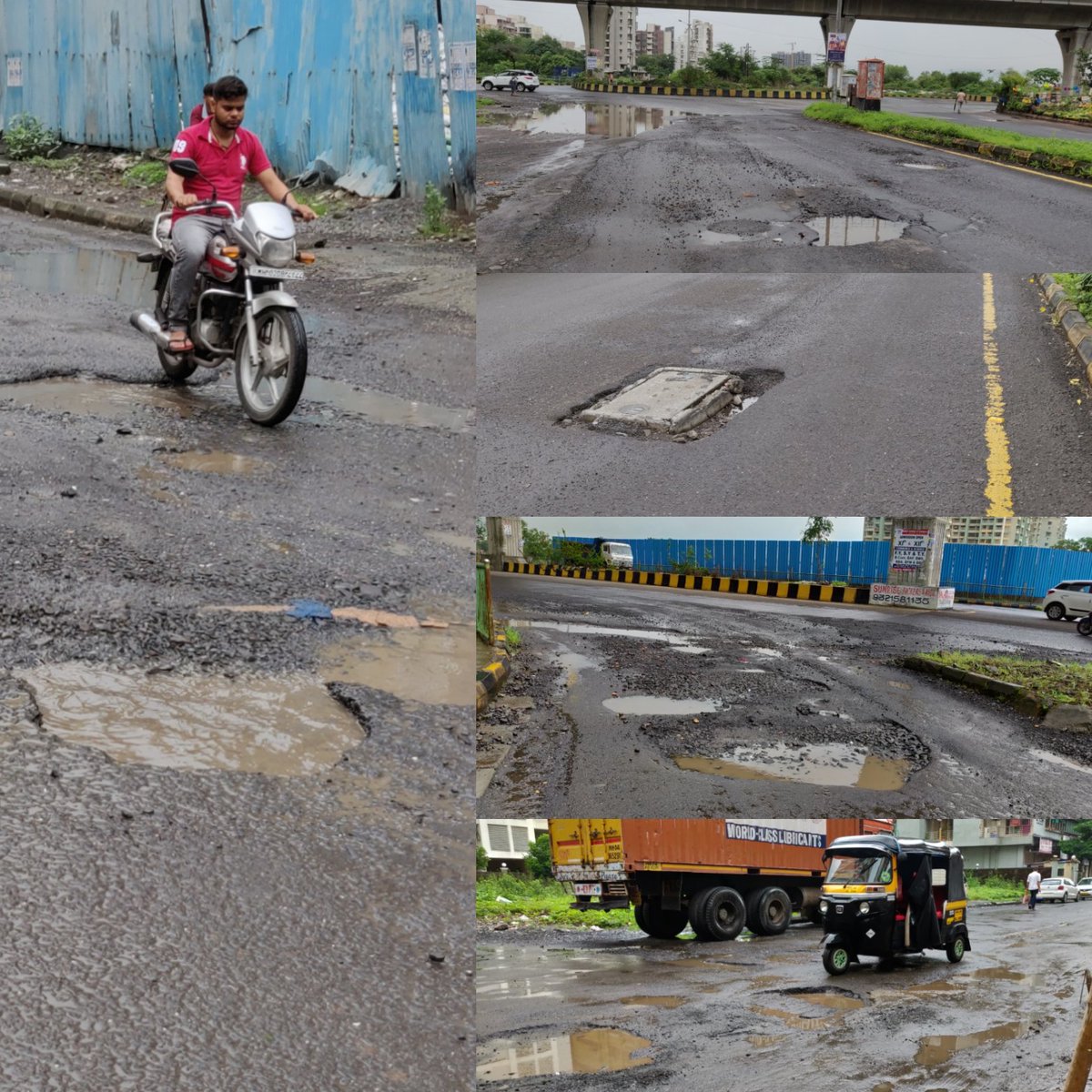 anupspidy07's tweet photo. This is d pathetic state of few roads in Kharghar. Causing mny accidents. Mny of these roads r badly lit at nyt. Is the municipality waiting for something more serious to happen. @mybmc @KhargharCity @CIDCO_Ltd @Navimumpolice @CMOMaharashtra https://t.co/yq5VrELkrC