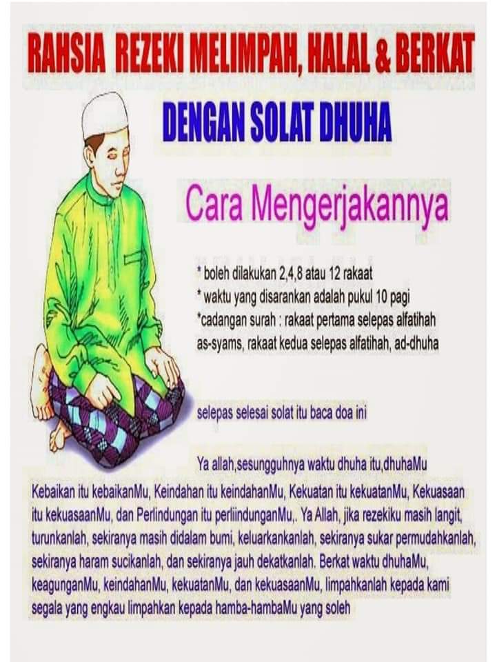 RESUME KREATIF pe Twitter: u201eCara mengerjakan solat sunat Dhuha 