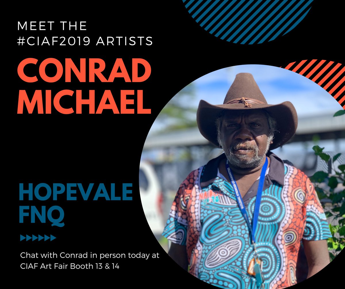 My_Pathway's tweet photo. “Our youth are disconnected...they need to have that respect of knowing who they really are while the grow up!”
Conrad is feature at Booth 13 & 14 and currently exhibits at Cooktown Markets.
Conrad has been with My Pathway working in CDP
#develop_connect_grow #CIAF2019 https://t.co/xjyUyOUW5o