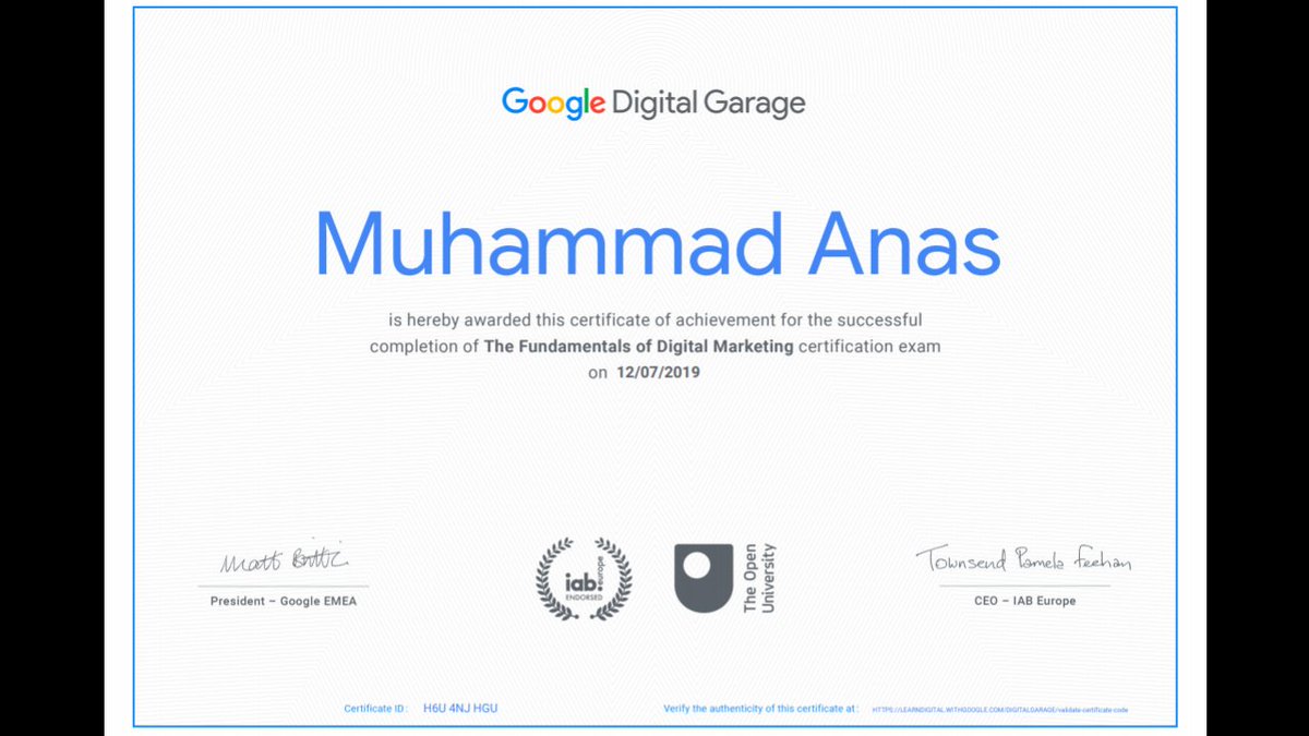 anaspps27's tweet photo. #Google #GoogleDigitalGarage #DigitalGarage #certification #GoogleDoodle #googlefi #follobackforfolloback https://t.co/7AeWvhlHLv