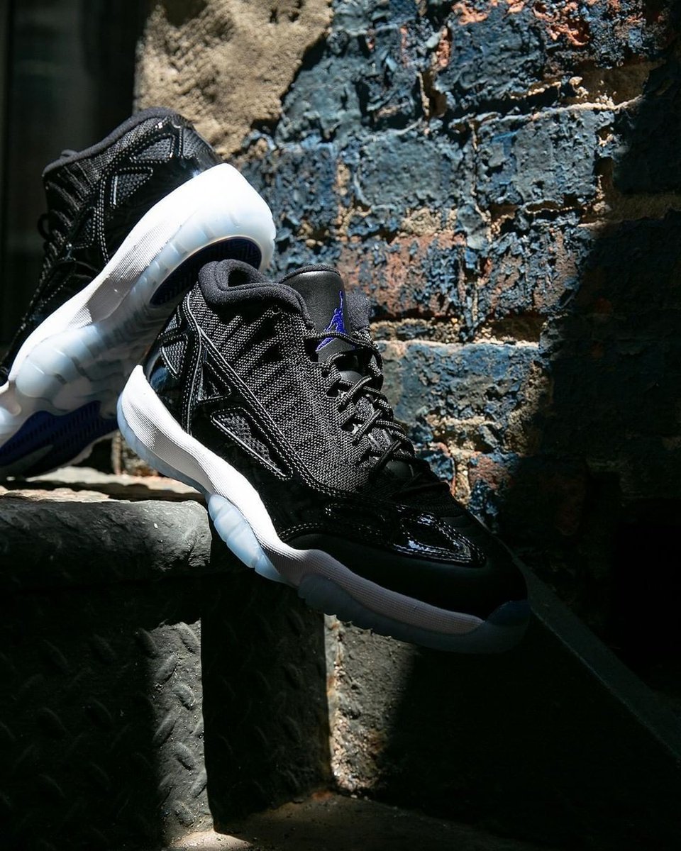 space jam 11s on feet