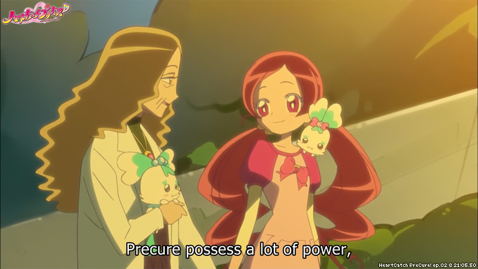 HeartCatch PreCure! ep.02 @ 21:05.50
"Precure possess a lot of power,"
#PreCure