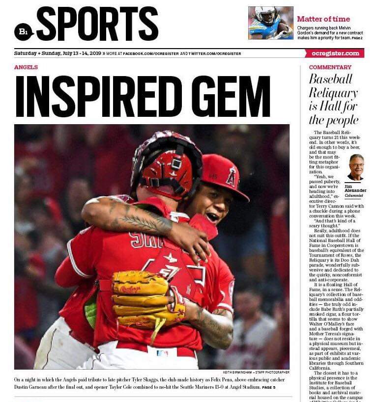 HaloSpace's tweet image. On this day would have been Tyler Skaggs 28th Birthday.
It seems to me that we were all celebrating it with him last night.
I hope you have the best heavenly birthday!
⚾💚
Thank you for all you did last night to show that you are looking out for us.