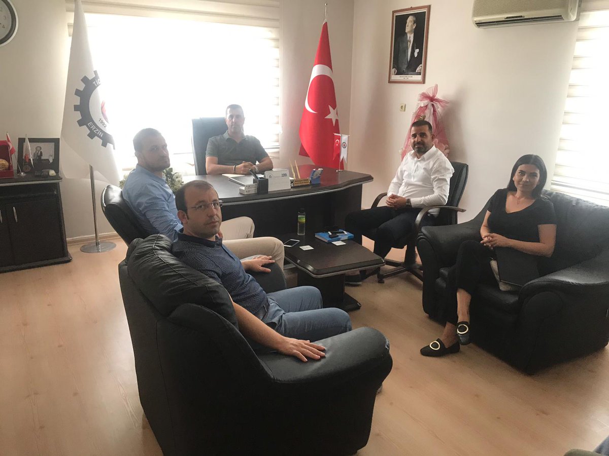 Hatay İl Genç Girişimciler yönetim kurulu başkanı Ali Dablan ve yönetim kurulu üyeleri Erzin Ticaret ve Sanayi Odası  yönetim kurulu üyeleri ile bir araya gelerek, iki kurum arasında gerçekleştirilmesi düşünülen faaliyetler hakkında karşılıklı fikir alış verişinde bulundular.