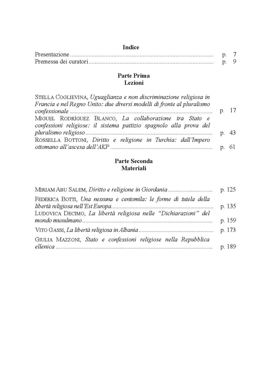 e_Reprint's tweet photo. Lezioni e materiali di #diritto #ecclesiastico comparato, a cura di @AG_Chizzoniti e @AnnaGianfreda @libellula_ediz 
con contributi di M. Abu Salem, F. Botti, R. Bottoni, @DecimoLudovica, @GassiVito, M. Rodríguez Blanco
avviata la nuova sezione "strumenti didattici" https://t.co/rHDRWH4E0D