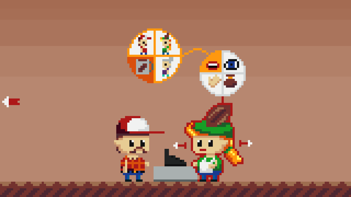 CptSpringare's tweet photo. Trucker Earl is about to order a #coffee with this minimalistic #UIScreen.
For #pixel_dailies // @Pixel_Dailies.
Didn't had enough time for an elaborated background. Maybe next time :)
#pixelart #haveaniceweekend https://t.co/Sbz2IIxXPH