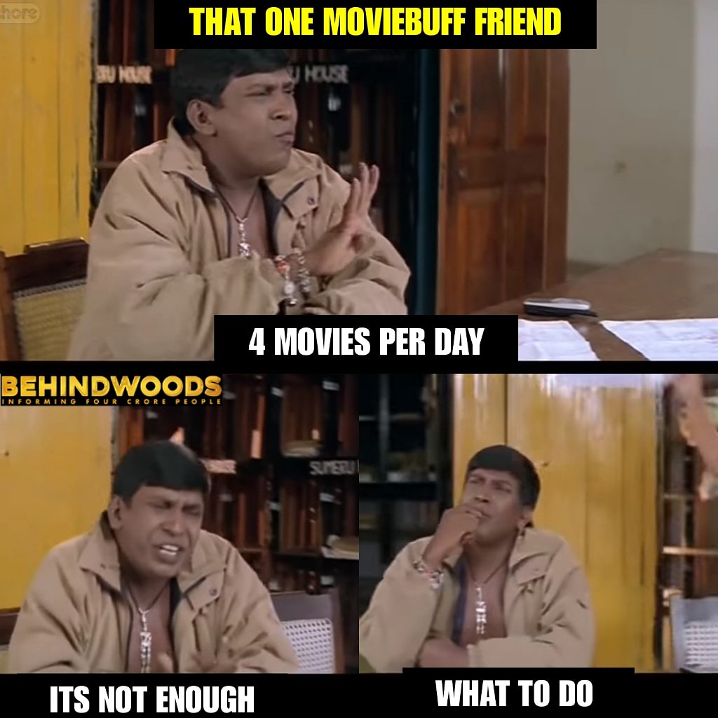 behindwoods's tweet image. That #Friend who spends his Weekend by watching #Movies !!

RT If You Agree !!😅
 
#MovieBuff #moviemaniacs 
#Weekend #WeekendVibes