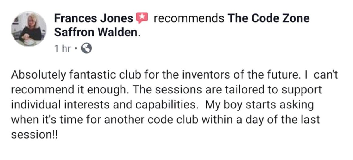 codezoneboro's tweet image. Awesome feedback from our sister club. We work hard on making content to suit all kinds of children so this is the bees knees 🐝 buff.ly/2JvgkGW #whatson #thingstodo #middlesbrough #teesside #club #kidsclub #friday #saturday  #childrens #activities #activitiesforkids