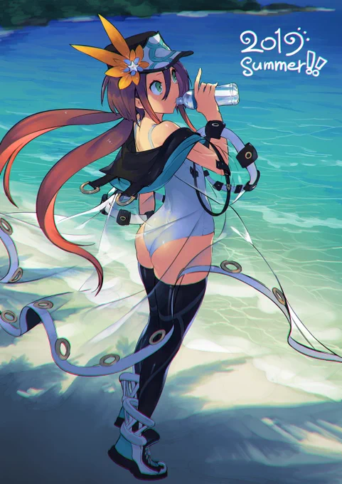 (何年か前から)ずーっと描きたいと思ってた夏っぽい絵 