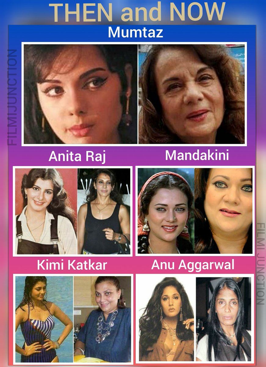 #ThenAndNow: Bollywood's yesteryears sizzling beauties look unrecognizable in this latest rare appearance.
#Mumtaz
#AnitaRaj
#Mandakini
#KimiKatkar
#AnuAggarwal