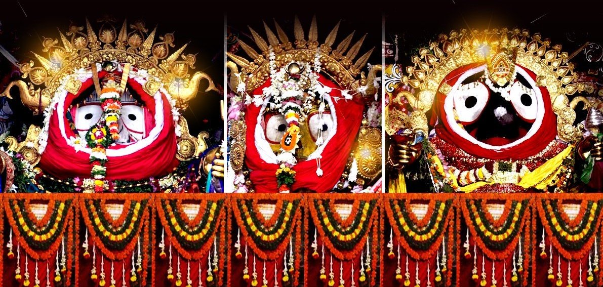 DillipOdisha's tweet photo. ଚତୁର୍ଦ୍ଧାମୂର୍ତ୍ତିଙ୍କର ସୁନାବେଶ ଅବସରରେ ରାଜ୍ୟ ତଥା ଦେଶବାସୀଙ୍କୁ ହାର୍ଦ୍ଦିକ ଶୁଭେଚ୍ଛା l
#SunaBesha of Lord Jagannath
The day after the #Raths return to the temple the #Trinity are decorated in #Gold
This #Darshan of the Lord is only once in a year 
Jai Jagannath https://t.co/JrPkaQC643