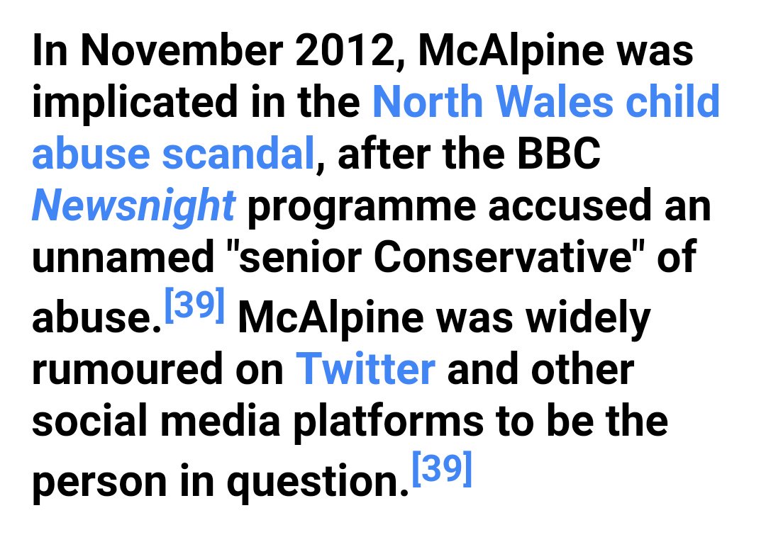Alistair McAlpine, Tory treasurer and Thatcher's jolly bagkeeper, was at the centre of the child abuse scandal in the UK and the subject of a libel case against Sally Bercow:Why is Lord McAlpine trending? *innocent face*