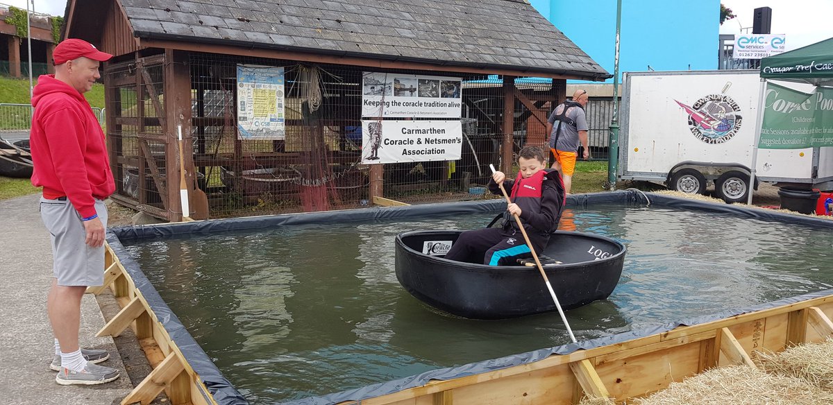 Our children's Coracle Pool is open! @clayshawbutler @castellhowell @McDonaldsUK @CarmsWater @wpduk @FfosLasRC @mawwfire 💙🏴󠁧󠁢󠁷󠁬󠁳󠁿