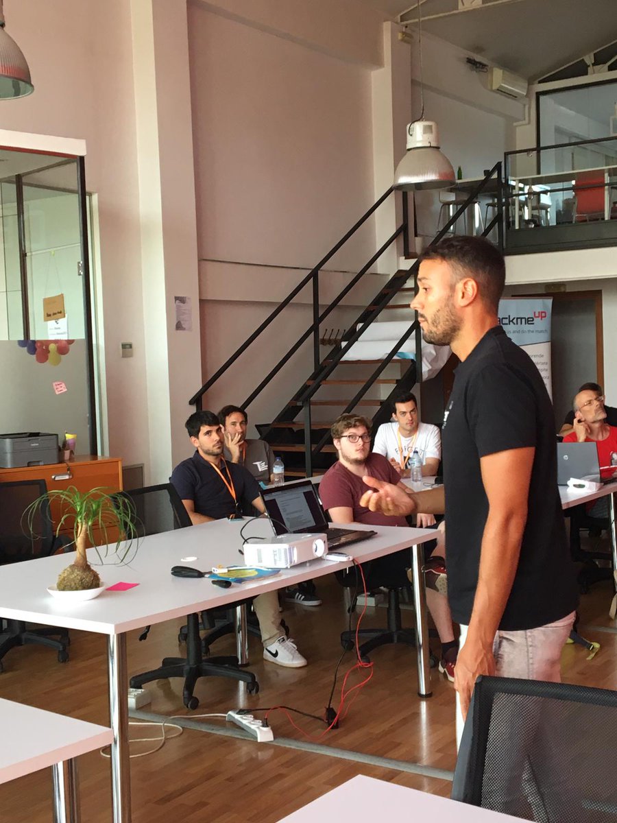 HackMeUpTeam's tweet photo. "Condal Code" #Barcelona!!
Esta pasando...💥🔝
Its happening...💥🔝

@angel_m 
Ivan Ruíz Ivan Ruíz 
Elio Suarez
#hackathon #hackmeup #hackmeupper #HMU #HMU9 https://t.co/6HjcA7yeFw