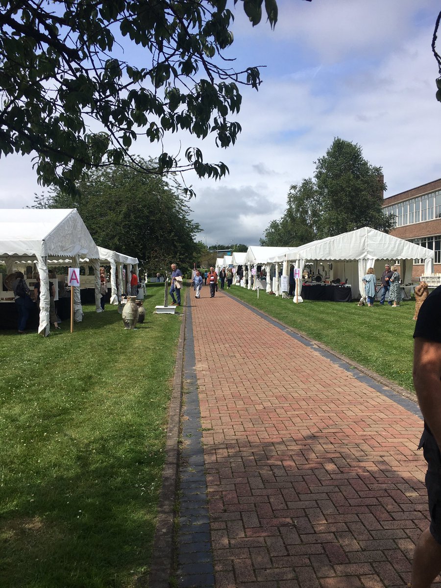 SCAAppliedArt's tweet photo. Come and join us @CeramicWales here @GlyndwrUni today and tomorrow 10-5 to fantastic work, demonstrations and have a go at throwing a pot. #ceramics #clay #handmade #craft #makers #making #sculpture #potteru https://t.co/ITeSLfuJTy