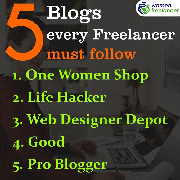 FreelancerWomen's tweet photo. If you are a #Freelancer, you need to check out these blogs.

@WoFreelancers @tryfreelandr @ZenFreelancer @Freelance_Women @FreelanceJk @FreelancerWomen #WomenFreelancer #Blogs #LifeHacks #WebDesignDepot 
#OneWomenShop #ProBlogger #SkilledFreelancer https://t.co/VIfTP4IDzG