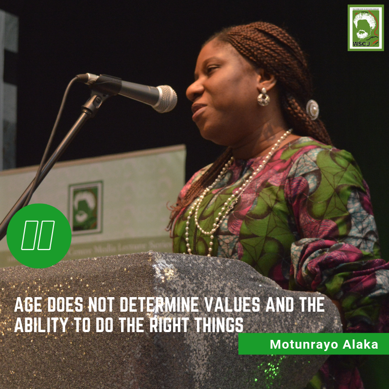 WSoyinkaCentre's tweet photo. Whatever your age if you have the right values you can get things done - @D_Encourager @WSoyinkaCentre #11WSCLecture @obyezeks https://t.co/Df4ILZ09jr