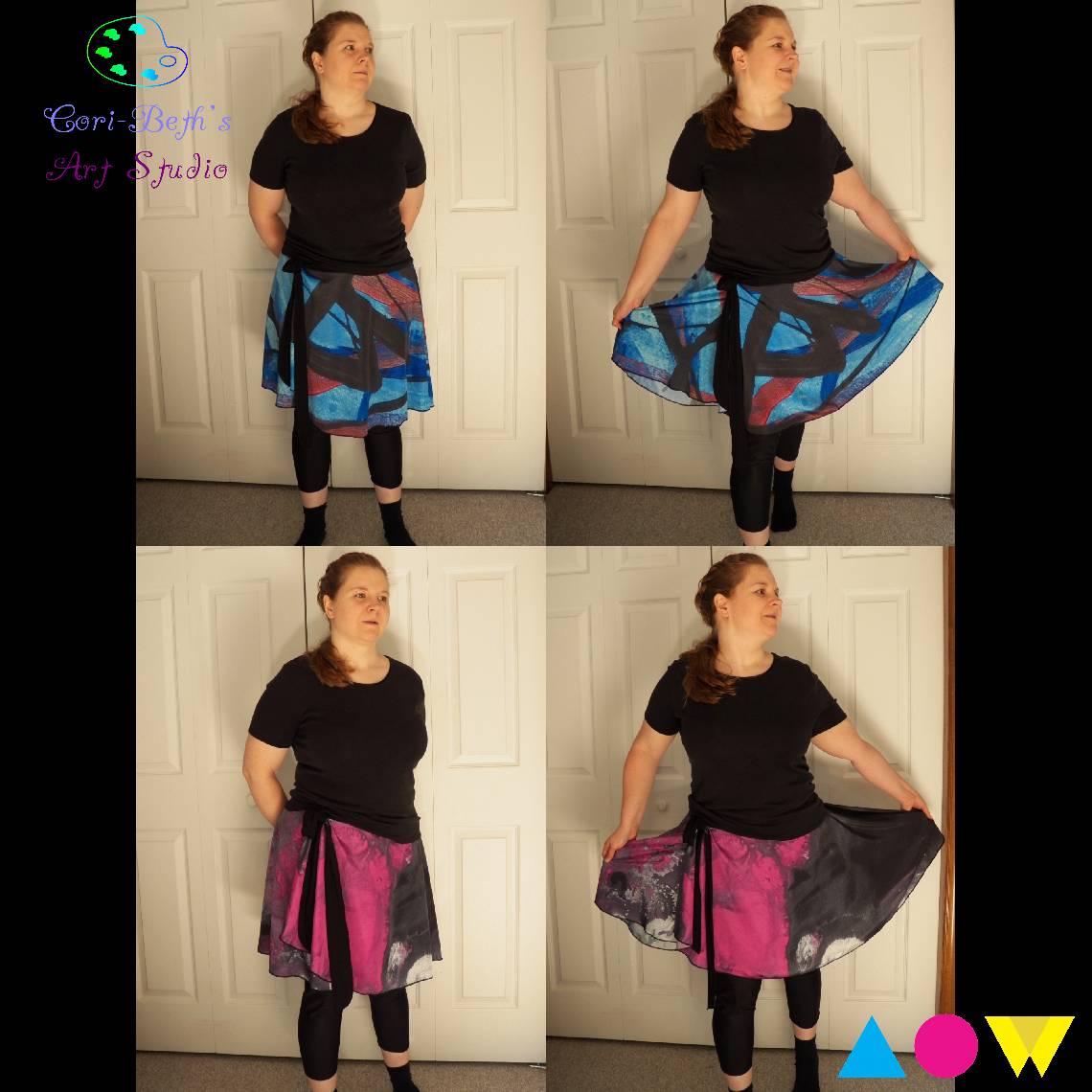 coribethart's tweet photo. Love these wrap skirts from ArtofWhere featuring my paintings Ocean Dance &amp; Illuminating at Dusk!

Ocean Dance: https://t.co/iHP7yn7MdZ
Illuminating at Dusk: https://t.co/byr0SnXoSN

#coribethartstudio #artofwhere #wrapskirt #skirt #fashion #womensfashion #art #artwork #abstract https://t.co/OtnDdgrpiV