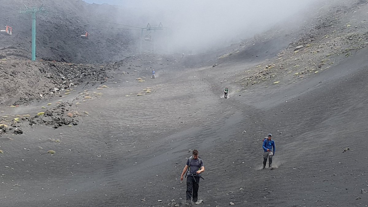 Rickme11or's tweet photo. After 2 days of hard work. Outdoor Ed students have completed their expedition up Mt Etna. True grit and determination. Well done! @CalderdaleCol #etnafinder https://t.co/0HRMTlRLjG