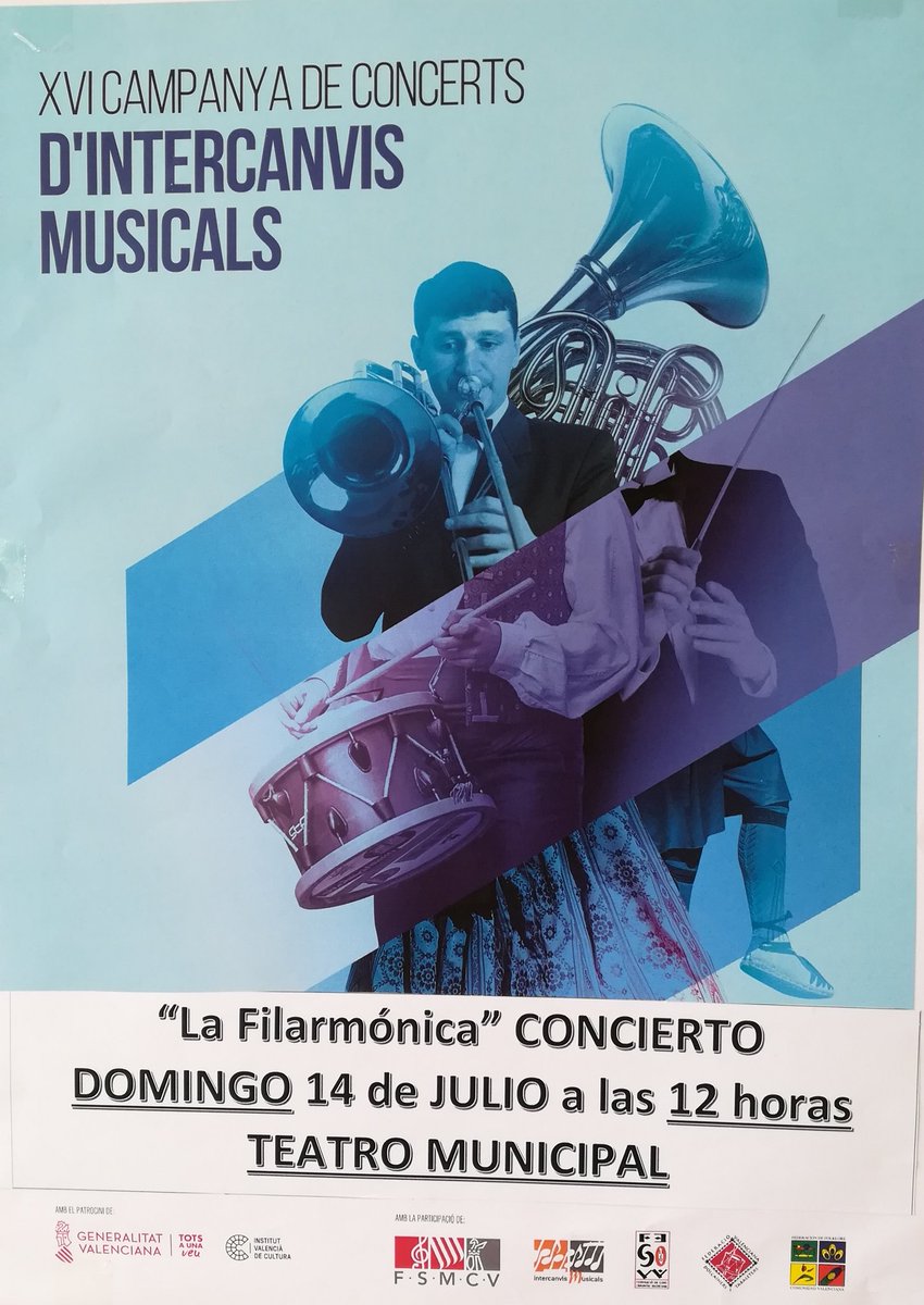 FJarafuel's tweet photo. Ésta tarde a las 19:30 h en #Jalance y mañana en #Jarafuel realizamos el intercambio entre bandas, os esperamos... https://t.co/gzjRwwFtIU