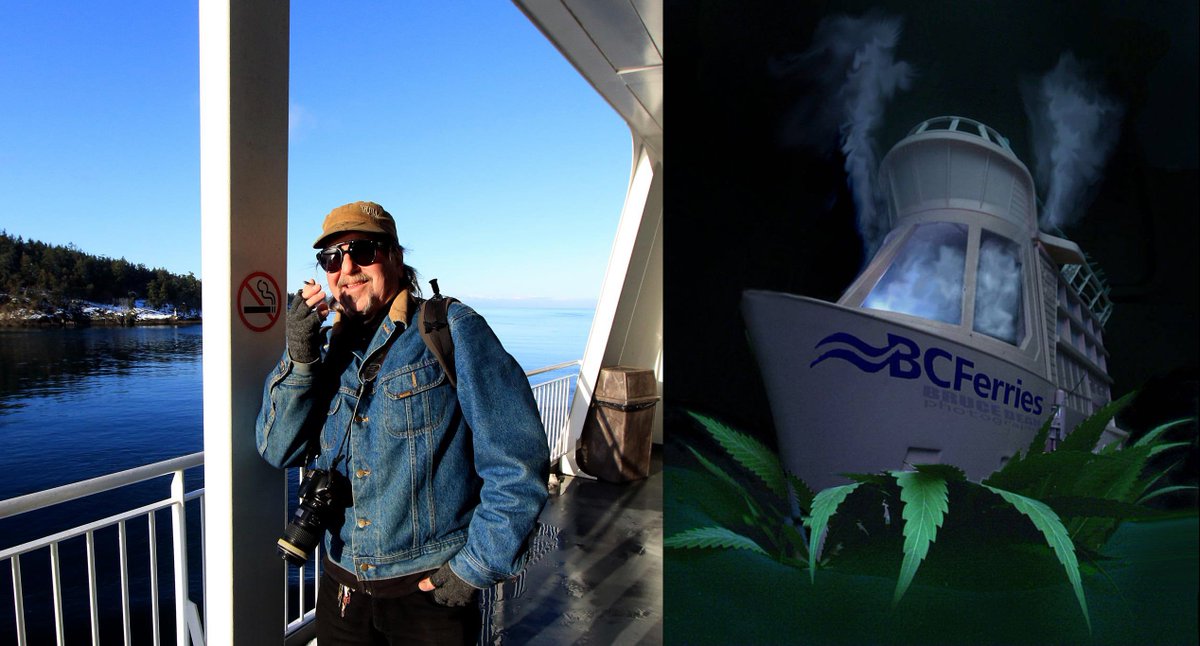 photowarrior's tweet photo. @DanaLarsen @JodieEmery The designated Marijuana smoking area on @BCFerries is wherever the sun is shining the most and the wind is blowing the least.
#NoMedicalMarijuana? #BiteMe
#Cannabis #NotTobacco #NotEvenClose
#TwoTimeCancerSurvivor #CannabisCures https://t.co/HM3YcMFKJQ