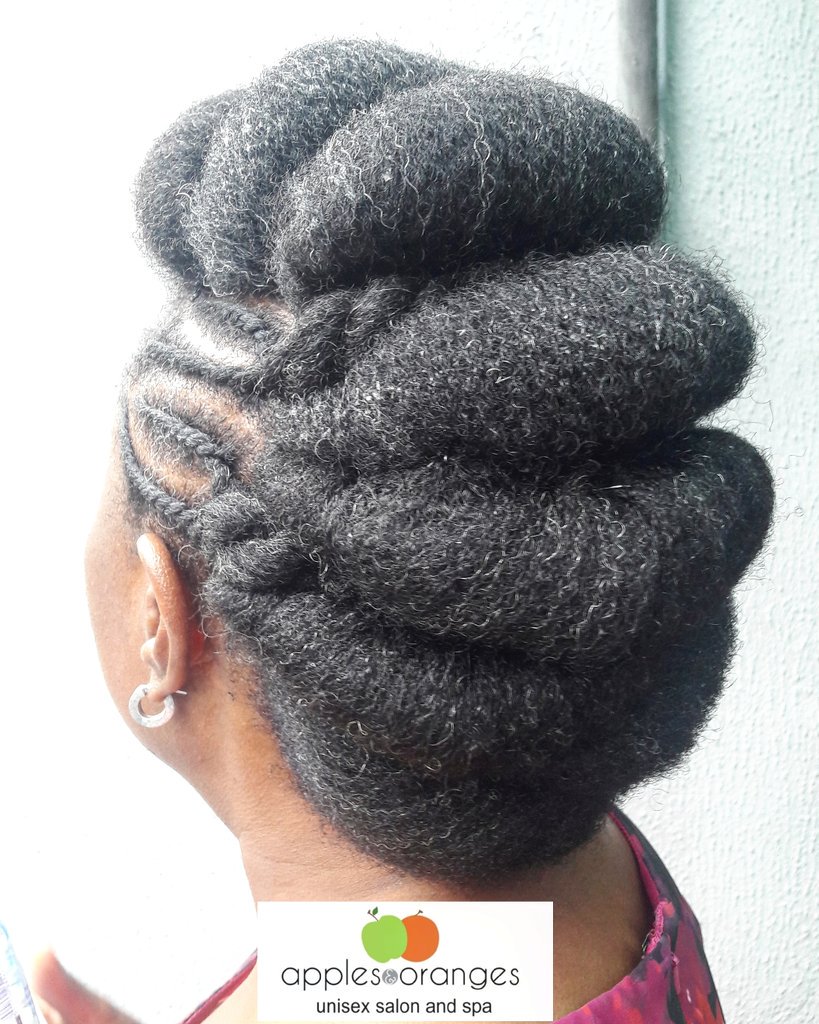 backupaandO's tweet image. Your Natural Hair deserves the best... 
- Updo Hairstyle 
#updo #updotutorial #updos #naturalhair #teamnatural #teamnaturalhair #naturalhairstyles #hairstyles #hairsalon #glamour #celebrityhair #applesandoranges