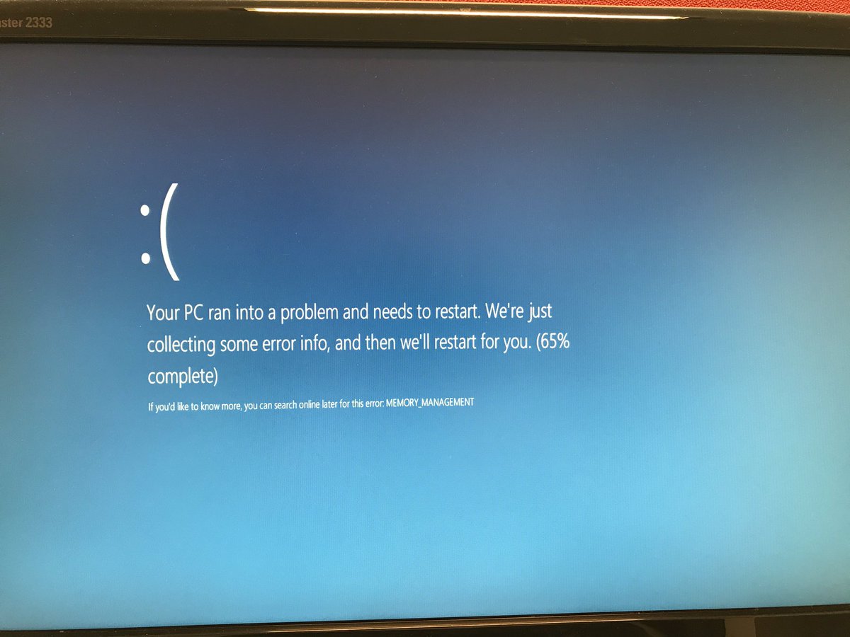 FS_Heldt's tweet photo. Apparently even computers can't keep growing cancer cells in check. @OxBiCycle #BSoD https://t.co/MzEcbmoXB8