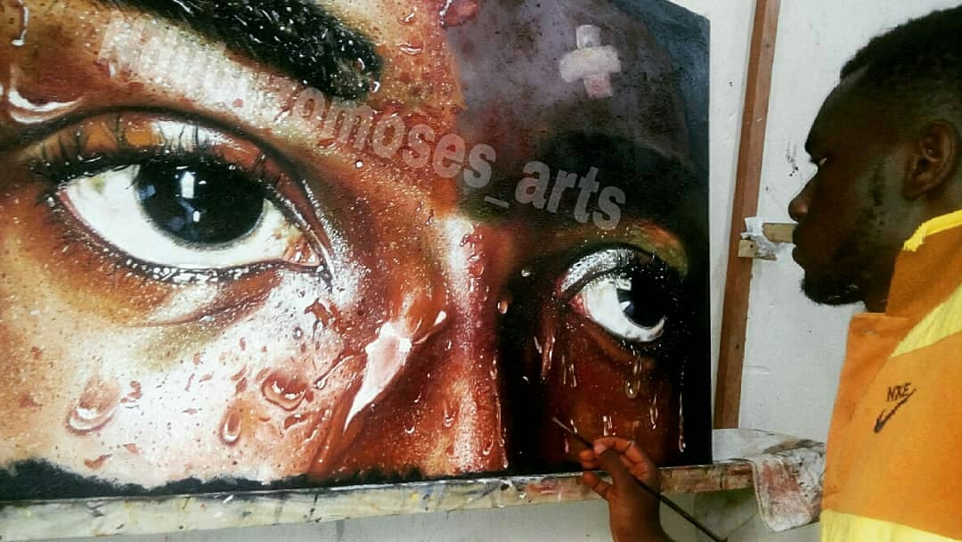 Ndubuzomosesart's tweet photo. WIP...
My ongoing painting
.
.
.kindly retweet
.
#wearenigeriancreatives #naija_arts #agoragallery #orangegallery #arts #artists #paintings #drawings #beautiful #concept #CoalcityConnect #dailypost #paint #fashion #artlovers #artcollectors #artnews #bbcigbo #NGA #Nigerians https://t.co/Z7MEPBpONX