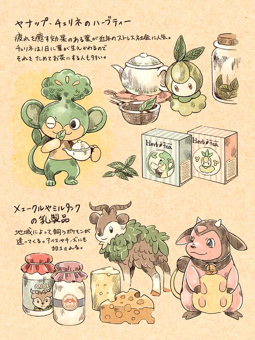 ポケモン世界の食について考察風?メモ 