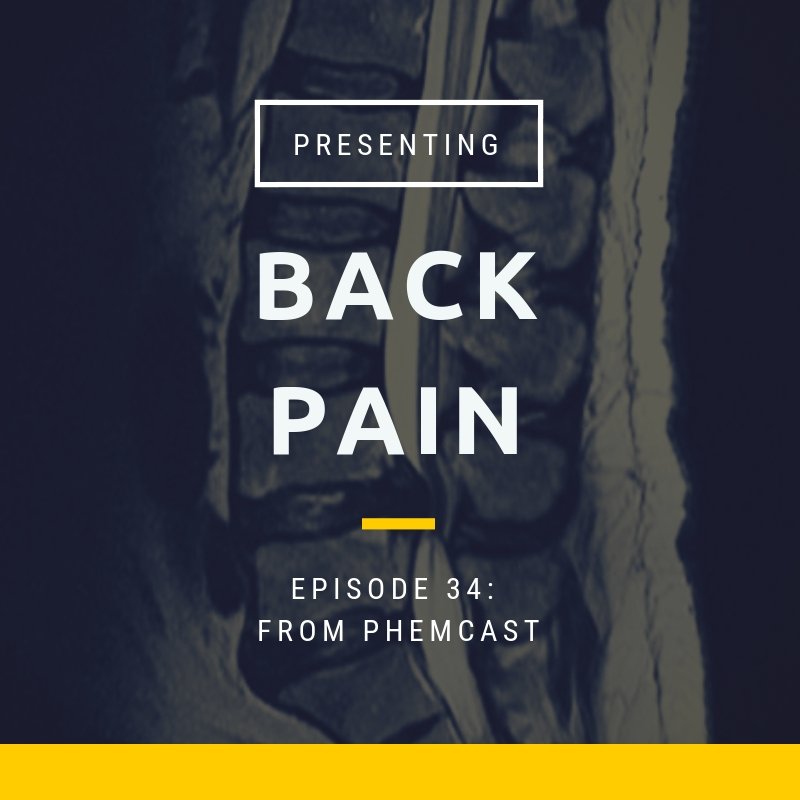 Episode 34: Back Pain. Look after your patients, look after yourself!