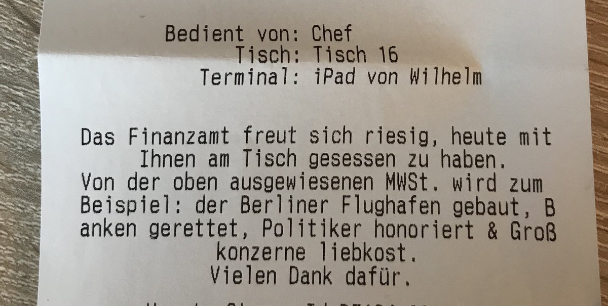 Opa_Homie's tweet photo. Mehrwertsteuer muss jeder zahlen, aber hier ist klar, wofür! https://t.co/UpbpDWHgGX